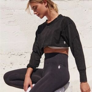 Free People Movement Hot Shot Super Crop Long Sleeve